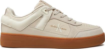 ΑΘΛΗΤΙΚΑ BASKET CUP LOW LACEUP LTH ML MTR YM0YM00994 ΕΚΡΟΥ CALVIN KLEIN JEANS