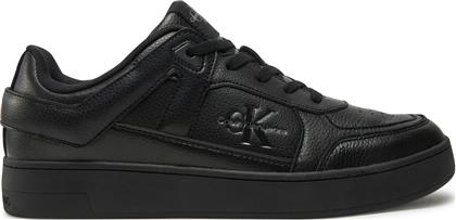 ΑΘΛΗΤΙΚΑ BASKET CUP LOW LACEUP TUMBLED YM0YM01150 ΜΑΥΡΟ CALVIN KLEIN JEANS