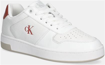 ΑΘΛΗΤΙΚΑ BASKET CUPSOLE LOW MG ΧΡΩΜΑ: ΑΣΠΡΟ, YW0YW01765 CALVIN KLEIN JEANS
