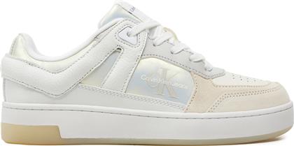 ΑΘΛΗΤΙΚΑ BASKET CUPSOLE LOW MIX ML MTR YW0YW01490 ΛΕΥΚΟ CALVIN KLEIN JEANS