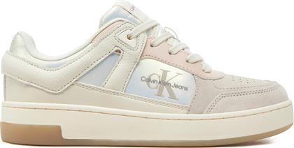 ΑΘΛΗΤΙΚΑ BASKET CUPSOLE LOW MIX ML MTR YW0YW01490 ΛΕΥΚΟ CALVIN KLEIN JEANS