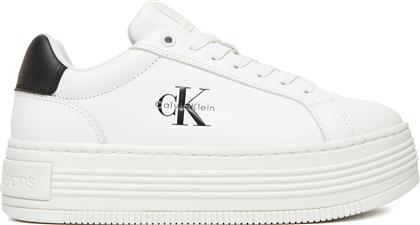 ΑΘΛΗΤΙΚΑ BOLD FLATF LOW LACE LTH YW0YW01878 ΛΕΥΚΟ CALVIN KLEIN JEANS