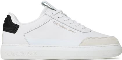 ΑΘΛΗΤΙΚΑ CASUAL CUPSOLE YM0YM00670 ΛΕΥΚΟ CALVIN KLEIN JEANS