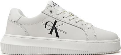 ΑΘΛΗΤΙΚΑ CHUNKY CUPSOLE LACEUP MON LTH WN YW0YW00823 ΛΕΥΚΟ CALVIN KLEIN JEANS