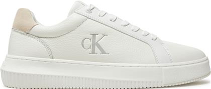 ΑΘΛΗΤΙΚΑ CHUNKY CUPSOLE LOW MG YM0YM01253 ΛΕΥΚΟ CALVIN KLEIN JEANS