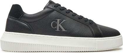 ΑΘΛΗΤΙΚΑ CHUNKY CUPSOLE LOW MG YM0YM01253 ΜΑΥΡΟ CALVIN KLEIN JEANS