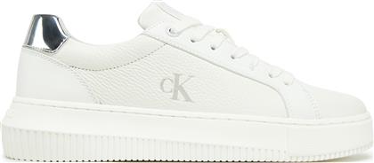 ΑΘΛΗΤΙΚΑ CHUNKY CUPSOLE LOW MG YW0YW01769 ΛΕΥΚΟ CALVIN KLEIN JEANS