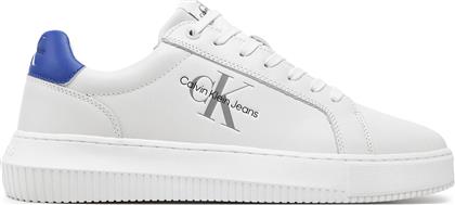 ΑΘΛΗΤΙΚΑ CHUNKY CUPSOLE MONO LTH YM0YM00681 ΛΕΥΚΟ CALVIN KLEIN JEANS