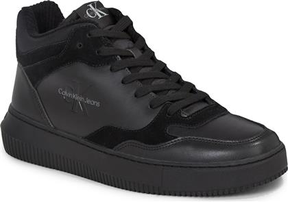 ΑΘΛΗΤΙΚΑ CHUNKY MID CUPSOLE COUI LTH MIX YM0YM00779 ΜΑΥΡΟ CALVIN KLEIN JEANS