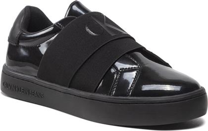 ΑΘΛΗΤΙΚΑ CLASSIC CUPSOLE ELASTIC GLOSSY YW0YW00874 ΜΑΥΡΟ CALVIN KLEIN JEANS από το EPAPOUTSIA