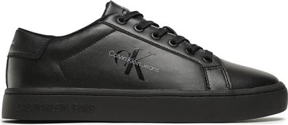 ΑΘΛΗΤΙΚΑ CLASSIC CUPSOLE LACEUP LOW LTH YM0YM00491 ΜΑΥΡΟ CALVIN KLEIN JEANS