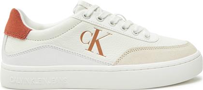 ΑΘΛΗΤΙΚΑ CLASSIC CUPSOLE LACEUP LOW LTH YW0YW01668 ΛΕΥΚΟ CALVIN KLEIN JEANS