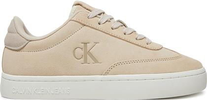 ΑΘΛΗΤΙΚΑ CLASSIC CUPSOLE LACEUP WT WM YW0YW01833 ΕΚΡΟΥ CALVIN KLEIN JEANS