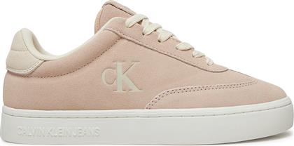 ΑΘΛΗΤΙΚΑ CLASSIC CUPSOLE LACEUP WT WM YW0YW01833 ΡΟΖ CALVIN KLEIN JEANS