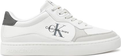 ΑΘΛΗΤΙΚΑ CLASSIC CUPSOLE LOW LTH ML YM0YM00885 ΛΕΥΚΟ CALVIN KLEIN JEANS