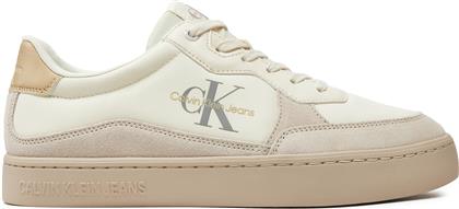 ΑΘΛΗΤΙΚΑ CLASSIC CUPSOLE LOW MIX MTL YM0YM01033 ΕΚΡΟΥ CALVIN KLEIN JEANS