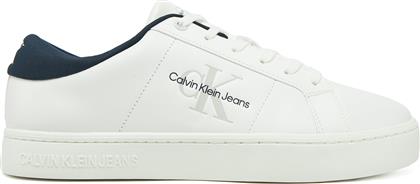 ΑΘΛΗΤΙΚΑ CLASSIC CUPSOLE LOW ML LTH YM0YM00864 ΛΕΥΚΟ CALVIN KLEIN JEANS