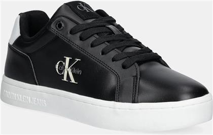 ΑΘΛΗΤΙΚΑ CLASSIC CUPSOLE MONO LTH WN ΧΡΩΜΑ: ΜΑΥΡΟ, YW0YW01902 CALVIN KLEIN JEANS
