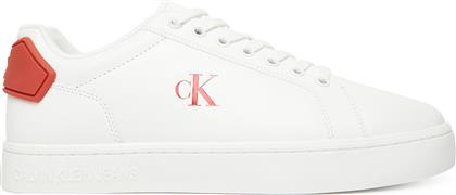 ΑΘΛΗΤΙΚΑ CLASSIC CUPSOLE RU PATCH LTH YM0YM01297 ΛΕΥΚΟ CALVIN KLEIN JEANS