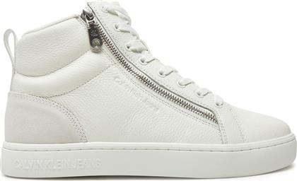 ΑΘΛΗΤΙΚΑ CLASSIC CUPSOLE ZIP MID IN YM0YM01156 ΛΕΥΚΟ CALVIN KLEIN JEANS