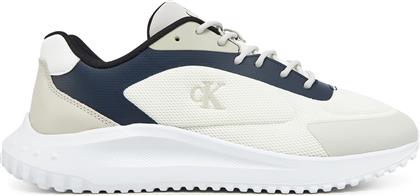 ΑΘΛΗΤΙΚΑ EVA RUNNER LOW MESH MIX YM0YM01185 ΕΚΡΟΥ CALVIN KLEIN JEANS