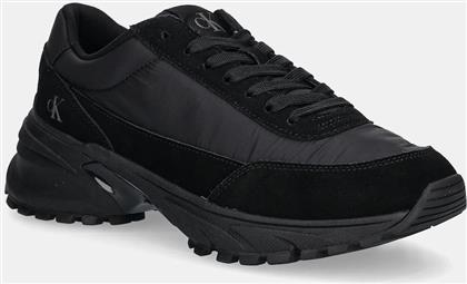 ΑΘΛΗΤΙΚΑ HIKE RUNNER CASUAL NY-SU ΧΡΩΜΑ: ΜΑΥΡΟ, YM0YM01292 CALVIN KLEIN JEANS