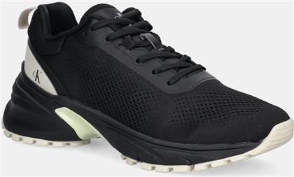 ΑΘΛΗΤΙΚΑ HIKE RUNNER MG TECH KNIT ΧΡΩΜΑ: ΜΑΥΡΟ, YW0YW01856 CALVIN KLEIN JEANS