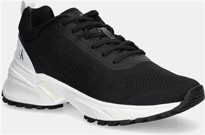 ΑΘΛΗΤΙΚΑ HIKE RUNNER TECH KNIT ΧΡΩΜΑ: ΜΑΥΡΟ, YM0YM01284 CALVIN KLEIN JEANS