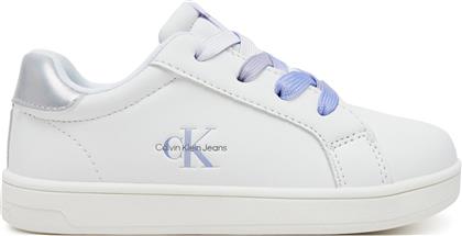 ΑΘΛΗΤΙΚΑ LOW CUT LACE-UP SNEAKER V1A9-82009-1355 M ΛΕΥΚΟ CALVIN KLEIN JEANS