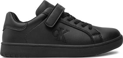 ΑΘΛΗΤΙΚΑ LOW CUT LACE-UP/VELCRO SNEAKER V3X9-81054-1355 S ΜΑΥΡΟ CALVIN KLEIN JEANS