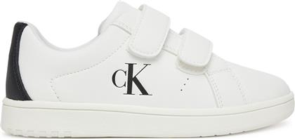 ΑΘΛΗΤΙΚΑ LOW CUT LACE VELCRO SNEAKER V1X9-82080-1355 S ΛΕΥΚΟ CALVIN KLEIN JEANS