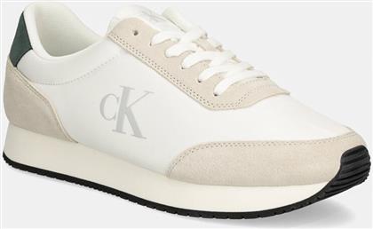 ΑΘΛΗΤΙΚΑ RETRO RUNNER ICONIC SNK ΧΡΩΜΑ: ΑΣΠΡΟ, YM0YM01119 CALVIN KLEIN JEANS