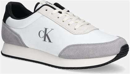 ΑΘΛΗΤΙΚΑ RETRO RUNNER ICONIC SNK ΧΡΩΜΑ: ΓΚΡΙ, YM0YM01119 CALVIN KLEIN JEANS