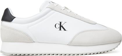 ΑΘΛΗΤΙΚΑ RETRO RUNNER LACE UP NY-SU YM0YM01325 ΛΕΥΚΟ CALVIN KLEIN JEANS