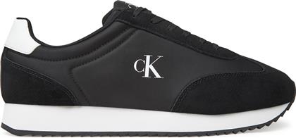 ΑΘΛΗΤΙΚΑ RETRO RUNNER LACE UP NY-SU YM0YM01325 ΜΑΥΡΟ CALVIN KLEIN JEANS