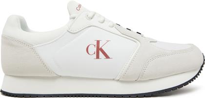 ΑΘΛΗΤΙΚΑ RETRO SOCK RUNNER MG YM0YM01152 ΛΕΥΚΟ CALVIN KLEIN JEANS