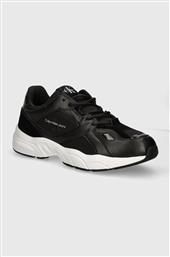 ΑΘΛΗΤΙΚΑ RETRO TENNIS LOW LACEUP MTL ΧΡΩΜΑ: ΜΑΥΡΟ, YM0YM00985 CALVIN KLEIN JEANS