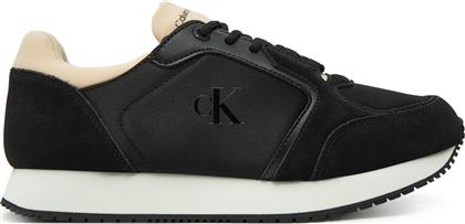 ΑΘΛΗΤΙΚΑ RUNNER LACEUP LOW MG MEDIA YW0YW01644 ΜΑΥΡΟ CALVIN KLEIN JEANS