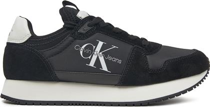 ΑΘΛΗΤΙΚΑ RUNNER SOCK LACEUP NY-LTH W YW0YW00840 ΜΑΥΡΟ CALVIN KLEIN JEANS