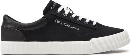 ΑΘΛΗΤΙΚΑ SKATER VULC LOW LACEUP MIX IN DC YM0YM00903 ΜΑΥΡΟ CALVIN KLEIN JEANS