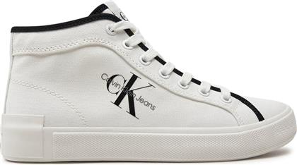 ΑΘΛΗΤΙΚΑ SKATER VULCANIZED HIGH CS ML MR YW0YW01454 ΛΕΥΚΟ CALVIN KLEIN JEANS