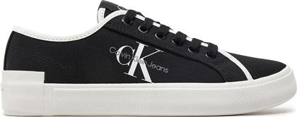 ΑΘΛΗΤΙΚΑ SKATER VULCANIZED LOW CS ML MR YW0YW01453 ΜΑΥΡΟ CALVIN KLEIN JEANS