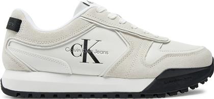 ΑΘΛΗΤΙΚΑ TOOTHY RUNNER IRREGULAR LINES YM0YM00624 ΛΕΥΚΟ CALVIN KLEIN JEANS