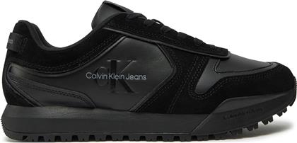 ΑΘΛΗΤΙΚΑ TOOTHY RUNNER IRREGULAR LINES YM0YM00624 ΜΑΥΡΟ CALVIN KLEIN JEANS