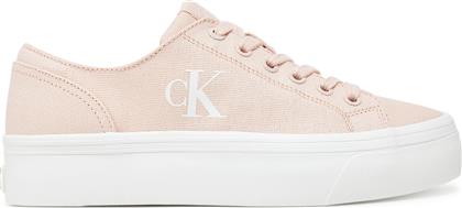 ΑΘΛΗΤΙΚΑ VULC FLATFORM LOW CV MG YW0YW01763 ΠΟΡΤΟΚΑΛΙ CALVIN KLEIN JEANS