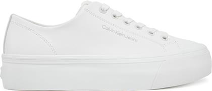 ΑΘΛΗΤΙΚΑ VULC FLATFORM LOW MG LTH YW0YW01771 ΛΕΥΚΟ CALVIN KLEIN JEANS