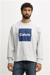 ΜΠΛΟΥΖΑ ΧΡΩΜΑ: ΓΚΡΙ, LV04RD216G CALVIN KLEIN JEANS