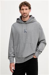 ΜΠΛΟΥΖΑ ΧΡΩΜΑ: ΓΚΡΙ, ΜΕ ΚΟΥΚΟΥΛΑ, LV04RC281G CALVIN KLEIN JEANS