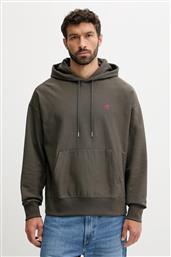 ΜΠΛΟΥΖΑ ΧΡΩΜΑ: ΚΑΦΕ, ΜΕ ΚΟΥΚΟΥΛΑ, LV04RC281G CALVIN KLEIN JEANS