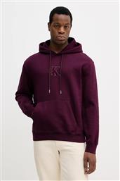 ΜΠΛΟΥΖΑ ΧΡΩΜΑ: ΜΟΒ, ΜΕ ΚΟΥΚΟΥΛΑ, LV04RD250G CALVIN KLEIN JEANS